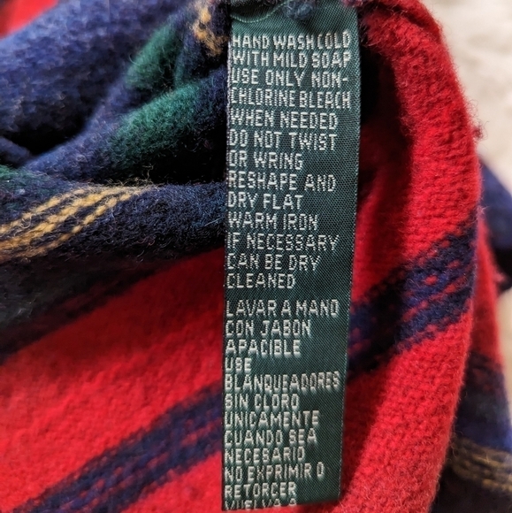 Vintage LAUREN RALPH LAUREN 100% lambswool pullover mock neck knit sweater 2x - Picture 7 of 8